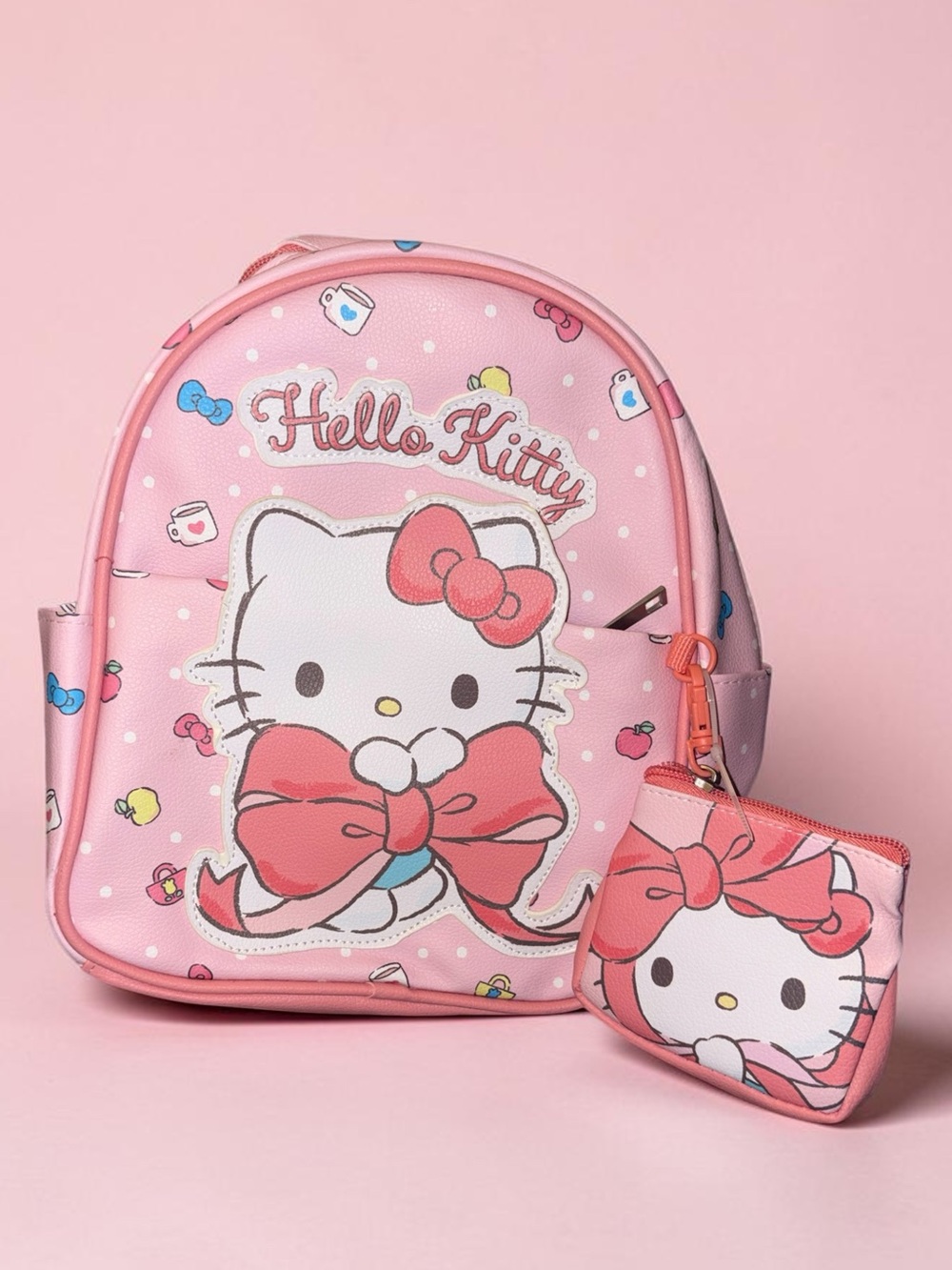 Sanrio Hello Kitty Pink Backpack with Coin Purse Set